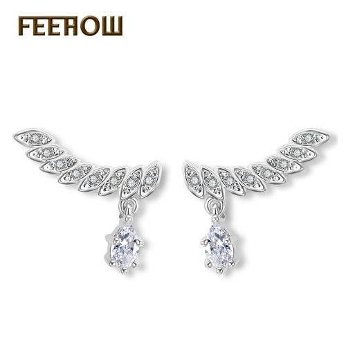 

FEEHOW европейские и американские модные формы тора кристаллические серьги