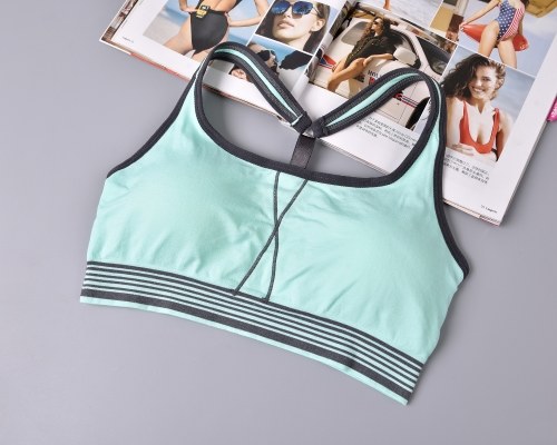 

Fashion seamless ladies running fitness sports bra