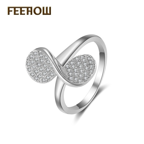 

New Korean style flower simple retro closed silver ring