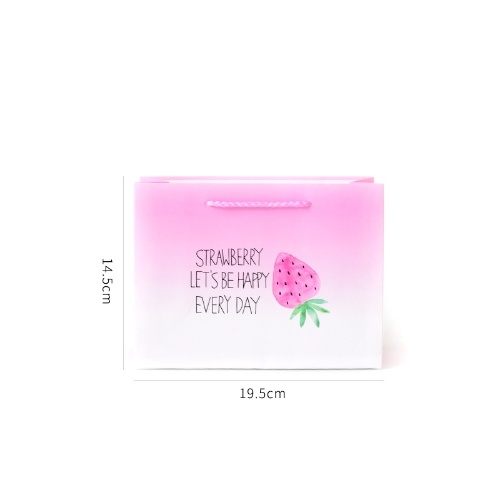 

Fashion new strawberry portable paper bag