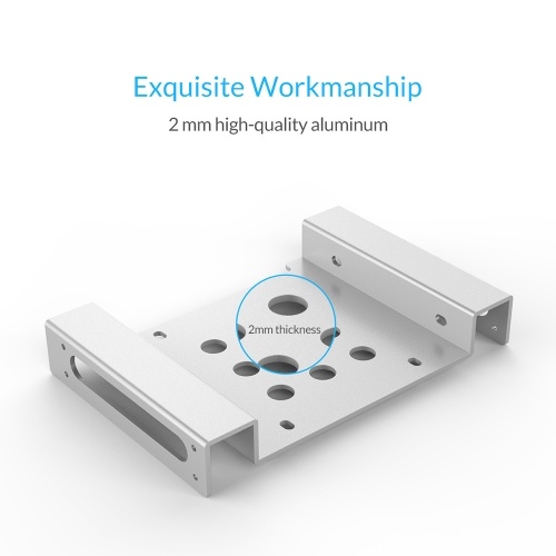 

ORICO 2.5 inch Hard Disk Mounting Bracket Internal Aluminum Alloy Mounting Kit for 2.5'' IDE/SATA HDD/SSD Silver