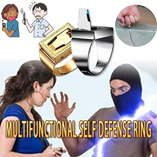 

Multifunctional Outdoor Travel Self-Defense Mini Finger R-ing Adjustable Fashion Decoration R-ing Anti-Wolf Equipment