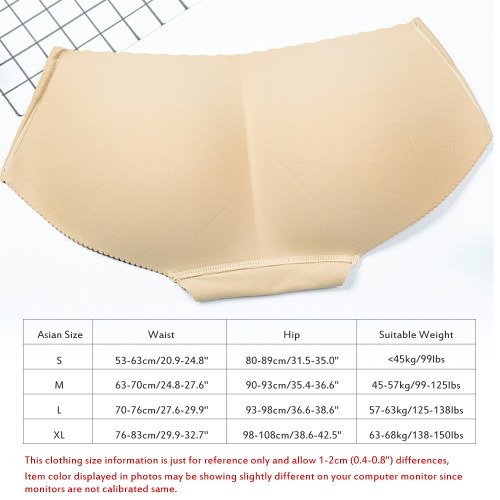 

Lady Padded Seamless Panties Butt Lifter Booty Enhancer Control Body Shaper Panty Underwear Full Butt/Hip Shaper Sexy Busty Hips Shapewear