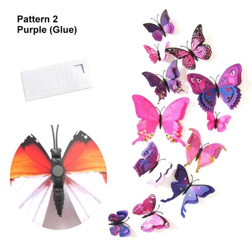 

24pcs Multicolor Double Layer Wings
