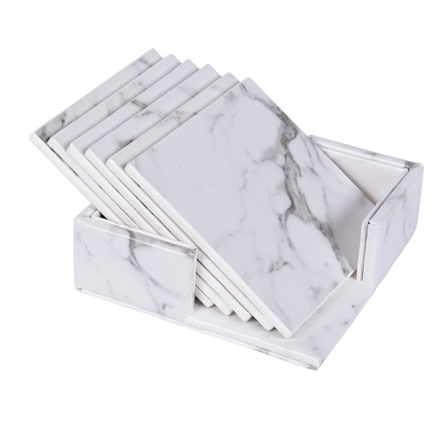 PU Leather Coasters Set of 6 with Holder Round and Square Cup Coasters Bar Beer Beverage Coasters for Drinks Protect Furniture Desk Tabletop from Water
PU Leather Coasters Set of 6 with Holder Round and Square Cup Coasters Bar Beer Beverage Coasters for Drinks Protect Furniture Desk Tabletop from Water