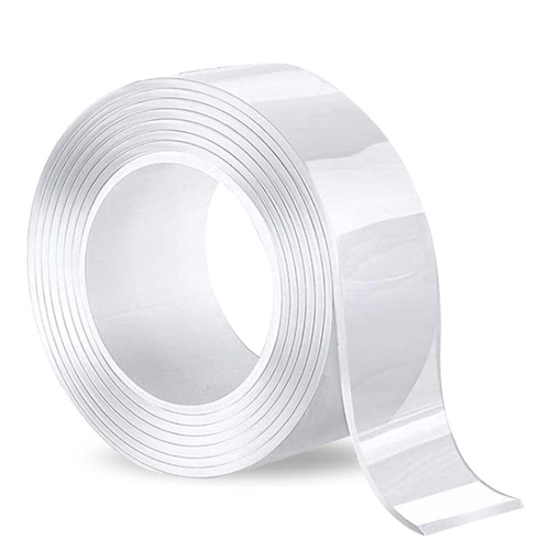 

Nano Double Sided Tape Heavy Duty Washable Removable Traceless Nano Gel Grip Mounting Tape for Home Office Fix Carpet Mats 2CM*1 Meter/3.28FT