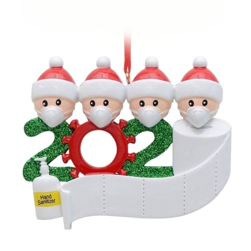 Christmas Ornament Santa Claus Snowman Design Xmas Tree Hanging DIY Decoration Deco