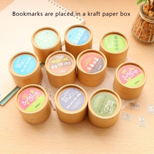 

20pcs Mini Metal Cartoon Paper Clips Bookmarks Memo Book Mark Notebook Clip