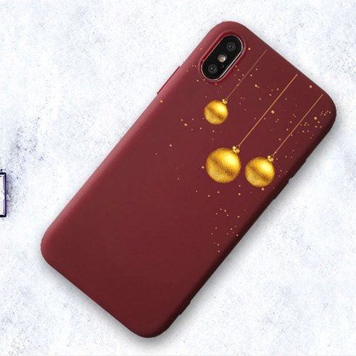 

Christmas Style Custom Soft Colored Drawing Phone Case Fit For iphone 11pro max（6.5）