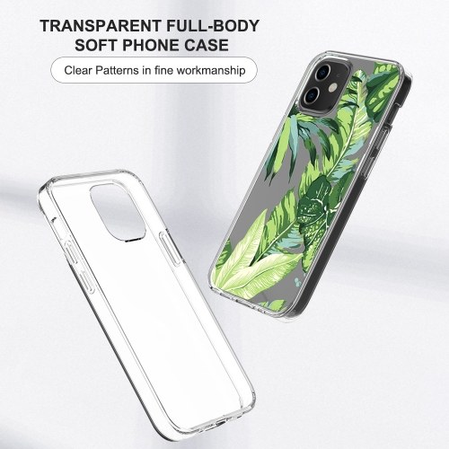 

Soft Thin TPU Cartoon Phonecase Clear with Multiple Trees Design Green Color Full-Body Protective Anti-Slip Cell Phone Cover Back Cover Bumper Shockproof Cover For iphone (AZ00408)