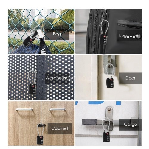 

Resettable 3 Digit Combination Password Customs Lock/ TSA Lock