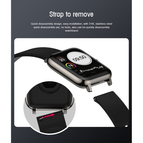 

1.4-inch Full Touch IPS Color Screen Smart Bracelet Heart Rate Blood Pressure Blood Oxygen Health Monitoring Fitness Tracker IP67 Waterproof BT Watch Smartwatches for Men Women Compatible with Android/ iOS