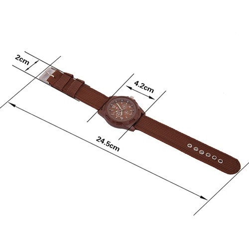 

Fashionable Stylish Army Military Sport Watch Wristwatch for Men with Knitted Weave Strap Band