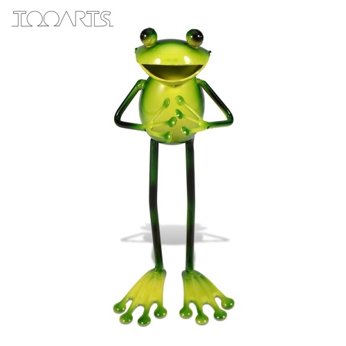 

TOOARTS Metal sculpture Frog shaped sculpture Home decoration handicrafts