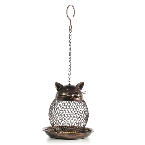 

Cat Shaped Bird Feeder Cat Shaped Vintage Handmade Outdoor Decoration Villa Garden Decoration