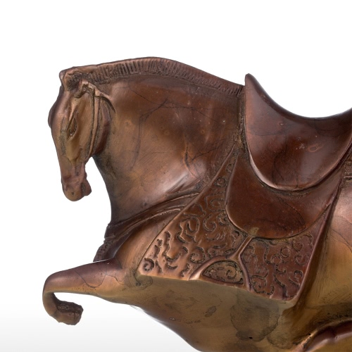 Fat cavallo di bronzo scultura exaggerative design Animale Cavallo di rame