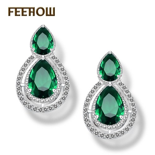 FEEHOW Europe and the United States classic drop-shaped earrings