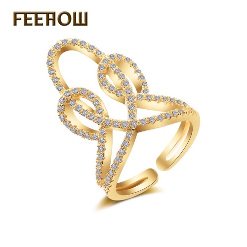 

New personality plating k white gold ring