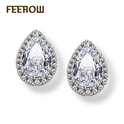 

Серьги с капюшоном сердца FEEHOW