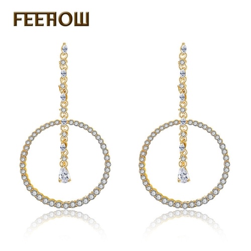 

European and American style long exaggerated earrings