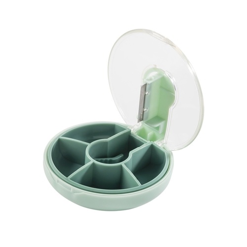 

Plastic Storage Box Pill Organizer with Lid 4 Compartments Pill Box