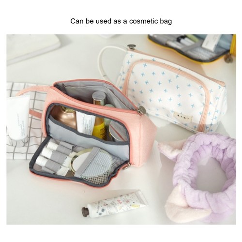 

Simple Cute Pen Pencil Case Big Capacity Canvas Storage Bag