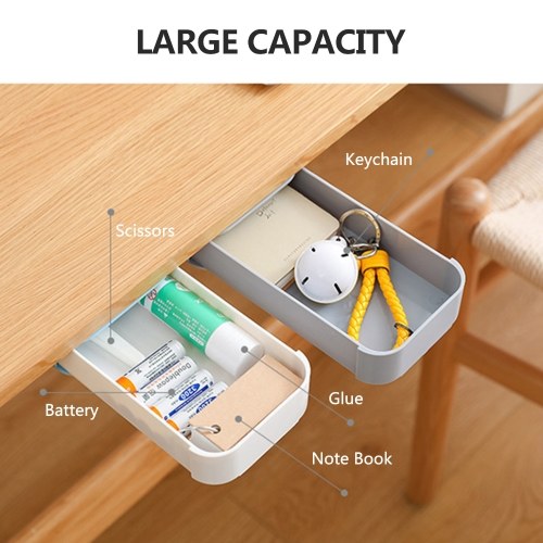 

Desktop Organizer Self-Adhesive Pencil Drawer under Desk