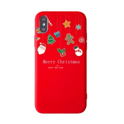 

Christmas Style Custom Soft Colored Drawing Phone Case Fit For iphone XS MAX