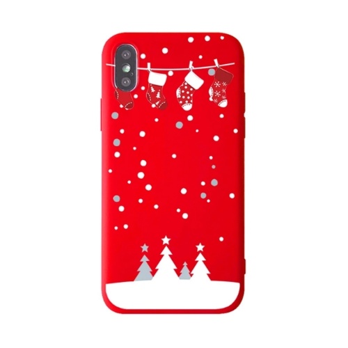 

Christmas Style Custom Soft Colored Drawing Phone Case Fit For iphone XS MAX