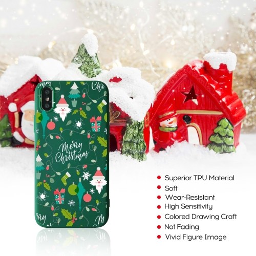 

Christmas Style Custom Soft Colored Drawing Phone Case Fit For iphone 11pro（5.8）