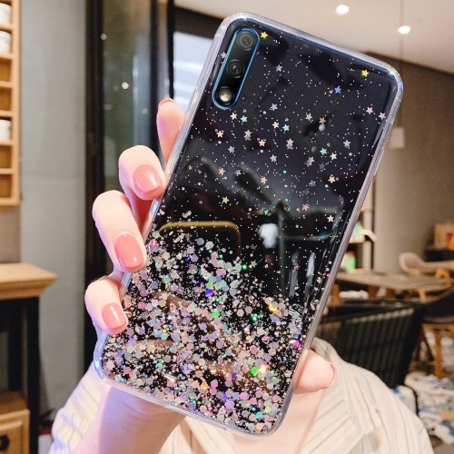 

Transparent Night Sky Gleaming Fairy Phone Case Compatile with Honor 7X Play 7X 8X Play 8X 9X Play 9X Enjoy 9S 20i 10i 8S 10 V10 V20