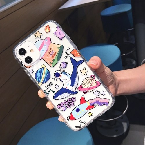 

Phonecase Transparent Whale Dinosaur Astronaut Spaceship Planet Designs Soft TPU Cover Phone Shells Shockproof Slim Flexible Protective Anti-Slip Cell Phone Cover for iphone