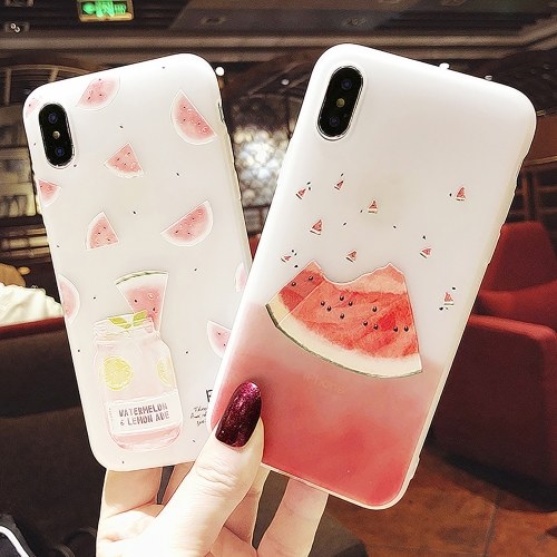 

Phonecase Watermelon Designs Soft TPU Cover Phone Shells Shockproof Slim Flexible Protective Anti-Slip Cell Phone Cover for iphone