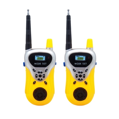 1Pair Kids Walkie Talkies Children Game Interactive Kid Radio Toy Handhold Walkie Talkie Toy Two Way Radios Electronic Sounding Boys Girls Gift Interaction Toys