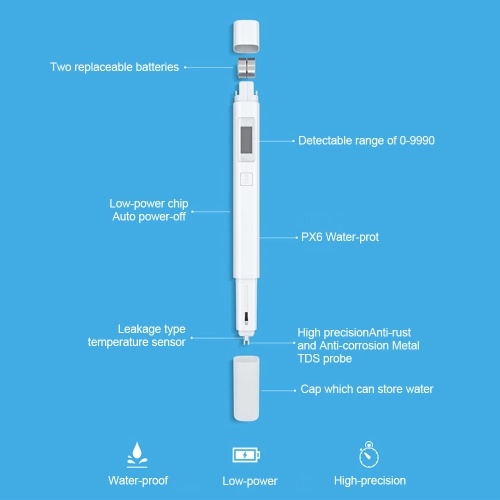 

Xiaomi MiJia Mi TDS Water Meter Tester/ Portable Detection Digital Water Purity Quality Meter Filter/ Test Pen
