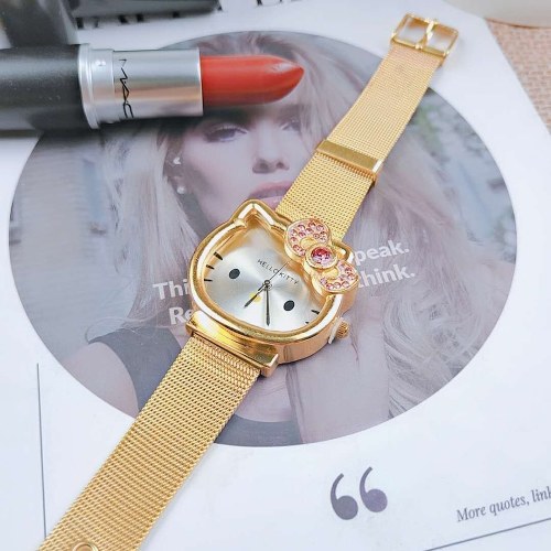 

Cute girl cartoon watch white