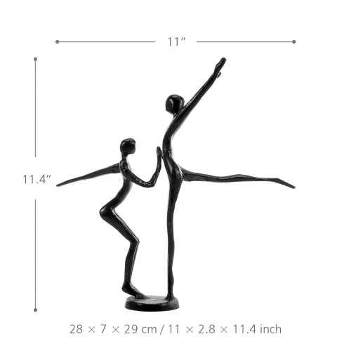 

Double Dance Modern Dance Iron Sculpture Metal Sculpture Home Decoration Art Collection Perfect Gift
