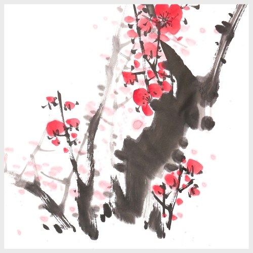 

Traditional Chinese Painting Plum Blossom Wall Art Hangings for Living Room Home Decor Gift Piece