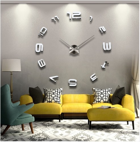 

Factory direct 3D acrylic creative mirror wall stickers clock