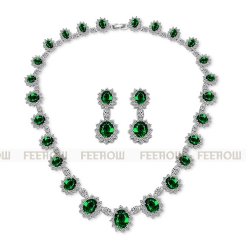 

3A zircon jewelry earrings necklace dinner jewelry