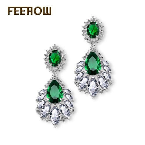 

FEEHOW European and American Wind Crown Women Earrings