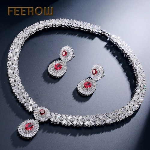 

FEEHOW Свадебные свадебные ювелирные изделия Цепь