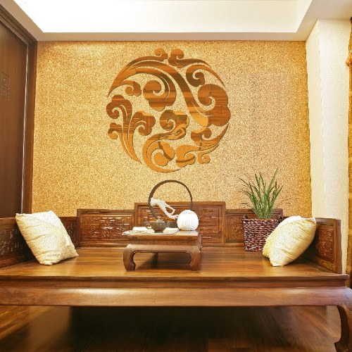 

European Xiangyun mirror wall stickers