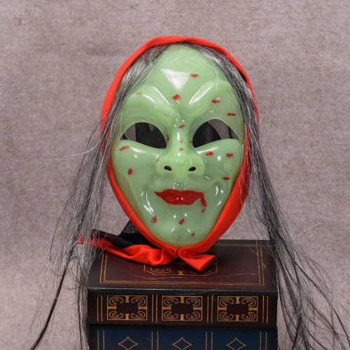 

Halloween Adult Prom Zombie Red Turban Taro Mask