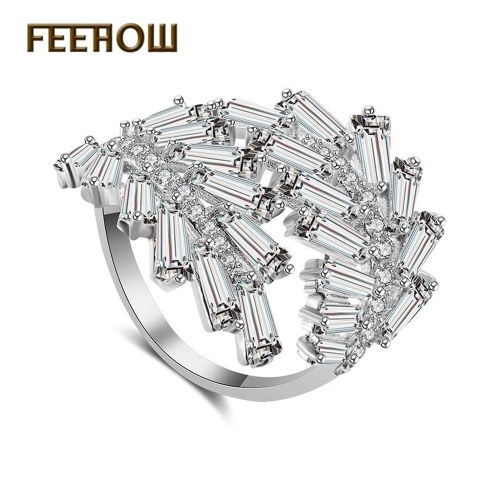 

Temperament simple ladies princess dream diamond ring
