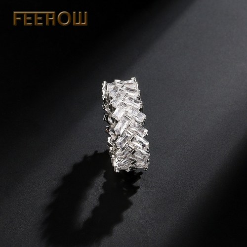 

FEEHOW personality micro-inlaid diamond ring