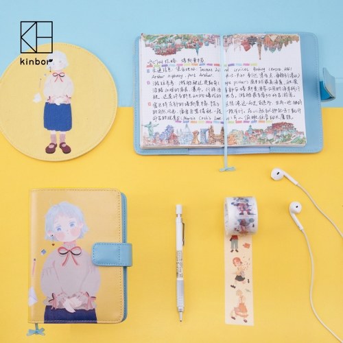 

kinbor new hand book leather A6 Notepad handbook