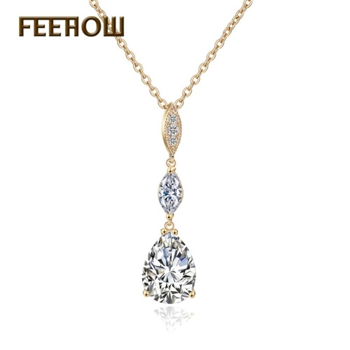 

FEEHOW Корейская версия гладкого минималистского кулона