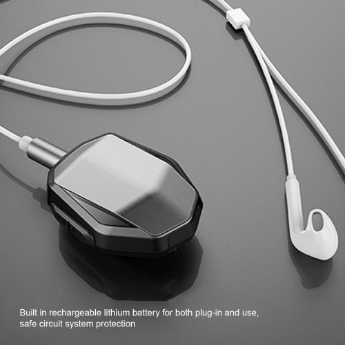 Bluetooth Receiver 3D Stereo Surround Sound Bluetooth Adapter Collar Clip 3.5mm Bluetooth Receiver