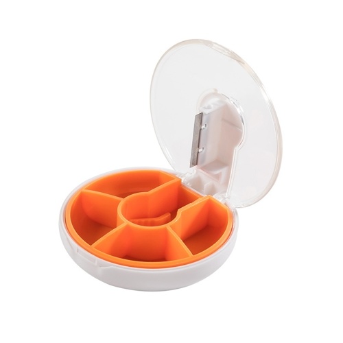 

Plastic Storage Box Pill Organizer with Lid 4 Compartments Pill Box